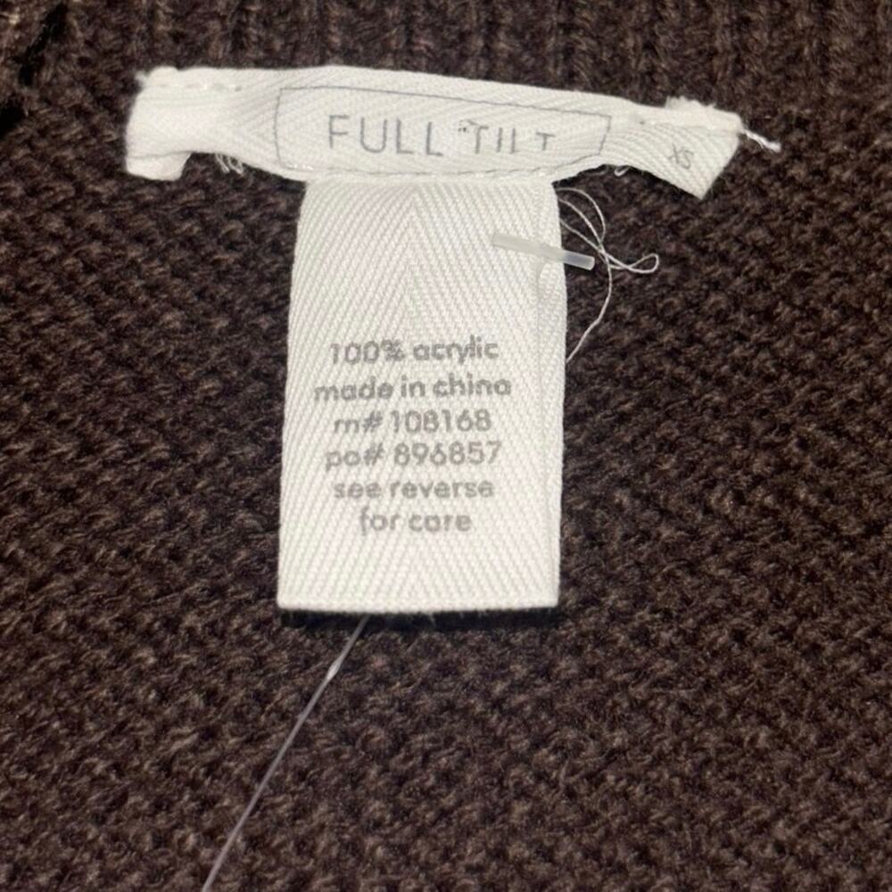 Tilly’s women’s brown argyle sweater tube top and skirt outfit set NWT (XS) - Picture 7 of 8